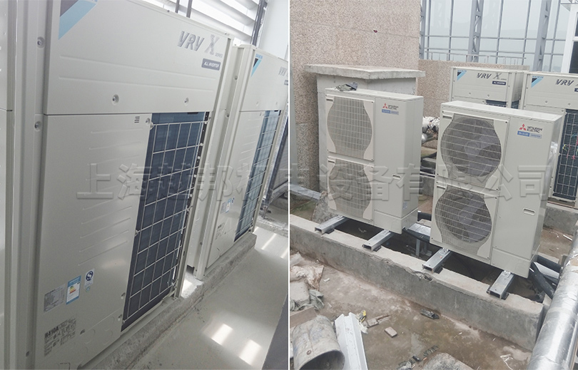 聯(lián)強(qiáng)國際辦公樓組合式中央空調(diào)室外機(jī)安裝