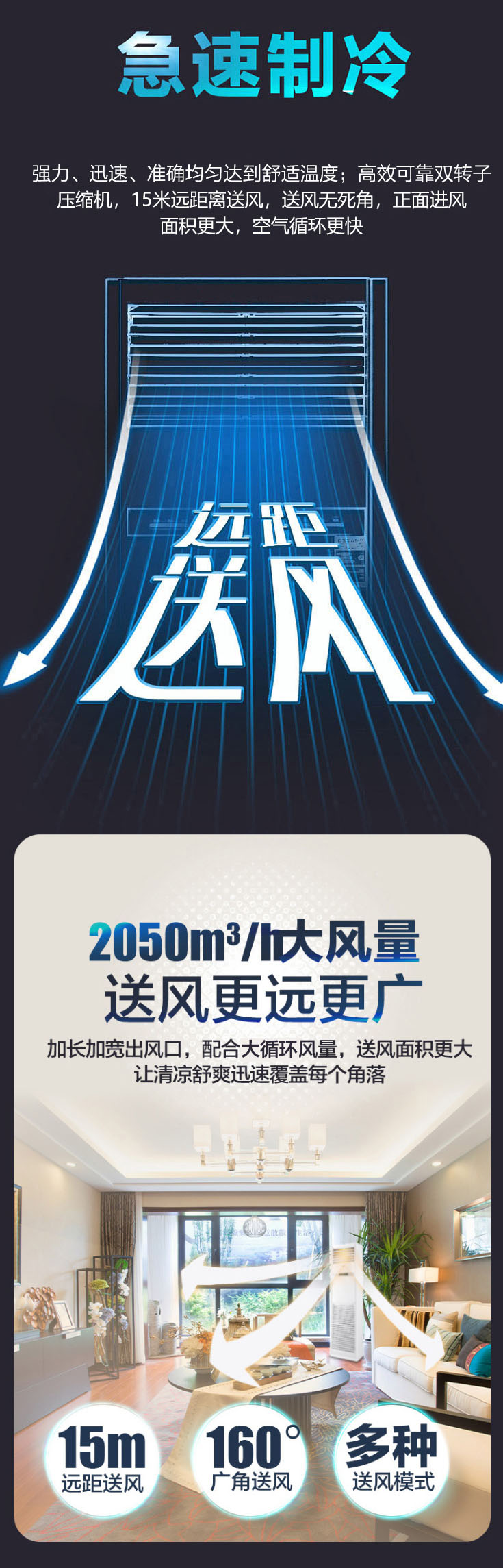 海爾（Haier）5匹柜式空調(diào)商用中央空調(diào)5P立式柜機(jī)2