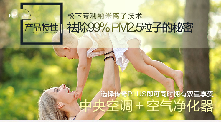 松下nanoe-G凈化傳奇PLUS一拖一風(fēng)管機(jī)